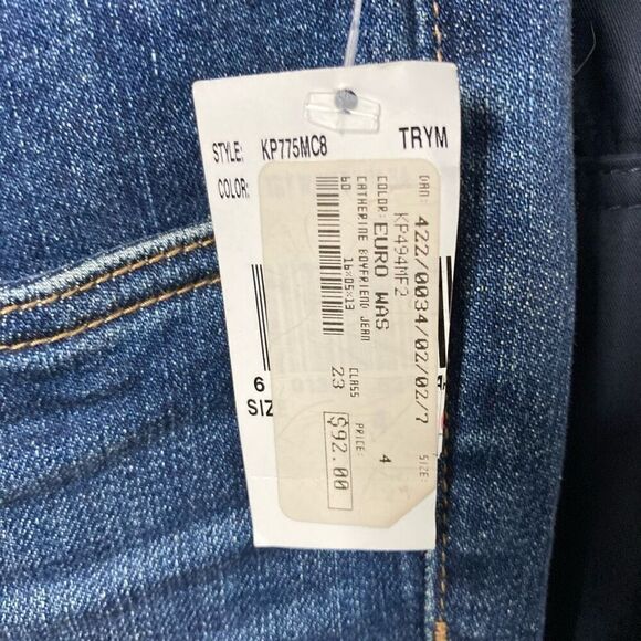 Kut From the Kloth 4 Catherine Boyfriend Slim Jeans Euro Wash Mid Rise Y2K NWT - Picture 8 of 8